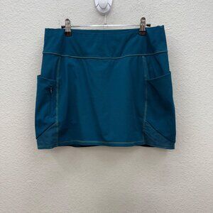 Athleta Dobby Action Skort Coastal Teal Athletic Skirt 405604-03 Womens sz Small